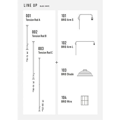 DRAW A LINE ランプアーム ホワイト サイズ:幅91.5x奥行5x高さ16cm DRAW A LINE(ドローアライン) D-BLL-WH｜cherrype｜07