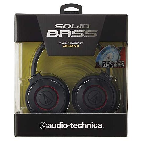 audio-technica SOLID BASS ポータブルヘッドホン 重低音 ブラックレッド ATH-WS550 BRD｜cherrype｜07