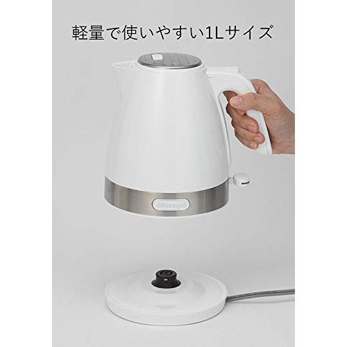 デロンギ(DeLonghi) 電気ケトル アクティブ シリーズ ホワイト 1.0L KBLA1200J-W 2)ホワイト｜cherrype｜03