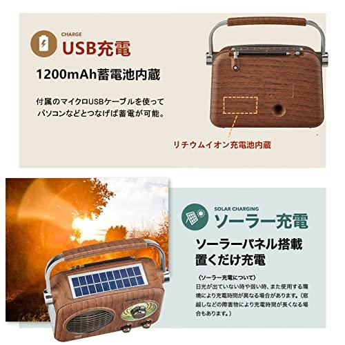 Gelielim ポータブルラジオ FM/AM/SW/ワイドFM対応 高感度 ラジオ USB/SDカード対応 MP3プレーヤー 大音量 USB充電/太｜cherrype｜03