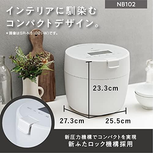 パナソニック 炊飯器 5合 圧力IH コンパクトサイズ ふた食洗機対応 ホワイト SR-NB102-W｜cherrype｜08