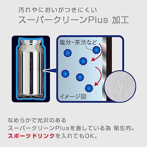 タイガー 水筒 1.2リットル ステンレスボトル スポーツ 直飲み 広口 保冷専用 ブラック MTA-B120XM マットステンレス｜cherrype｜05