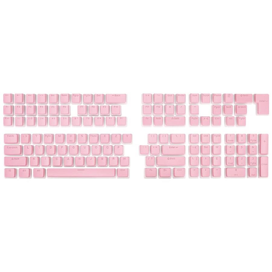 素晴らしい品質 MarsHopper Pudding Keycaps - Double Shot PBT Keycap Set with Translucent Layer， for Mechanical Keyboards， Full 104 Key Set， OEM Profile， Stand並行輸入