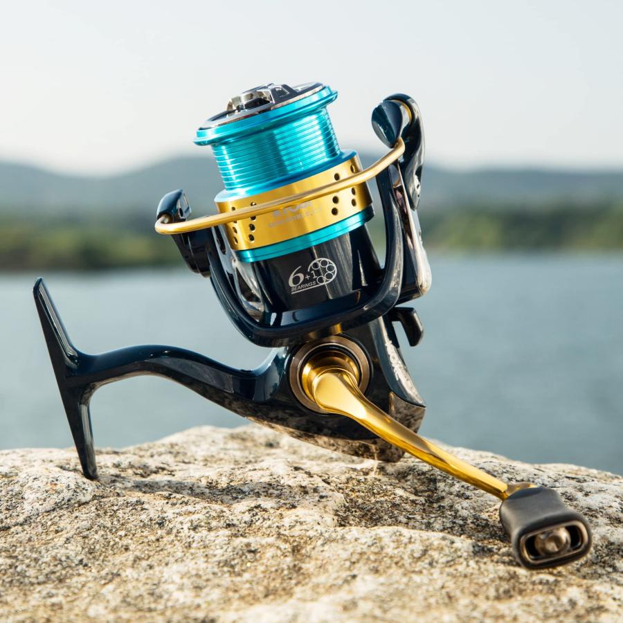 消防士長 RYOBI RANMI Spinning Reels，Saltwater or Freshwater Fishing reels，Carbon Fiber Frame，Ultralight surf Reel Only 7.4oz，Smooth and Tough，High Spee並行輸入