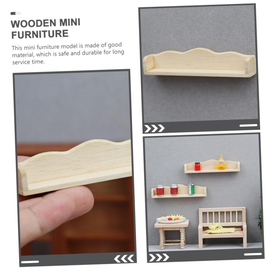 安心の正規品はサイト STAHAD Doll House Furniture Shelf Tiny Wall Rack Miniatures Accessories Mini House Wall Holder Mini House Decor Mini House Accessories Mini St並行輸入