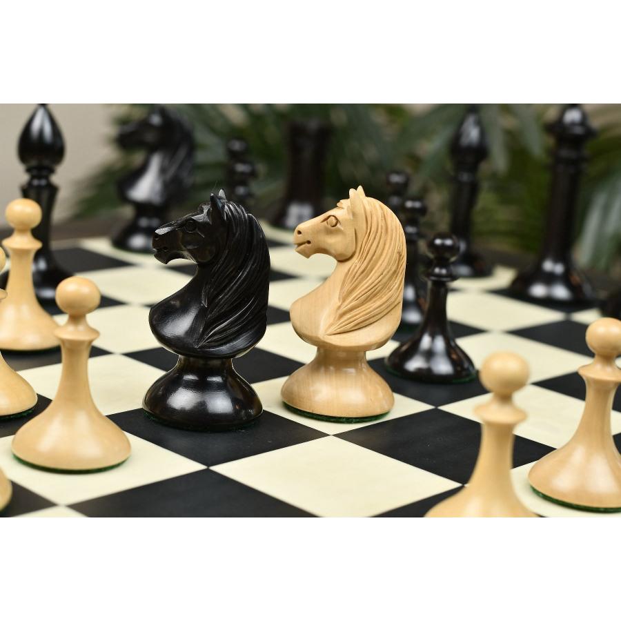 プレミア　チェス CH107 50cmチェス盤 チェス駒セット KING'S WITH BRASS INLAY