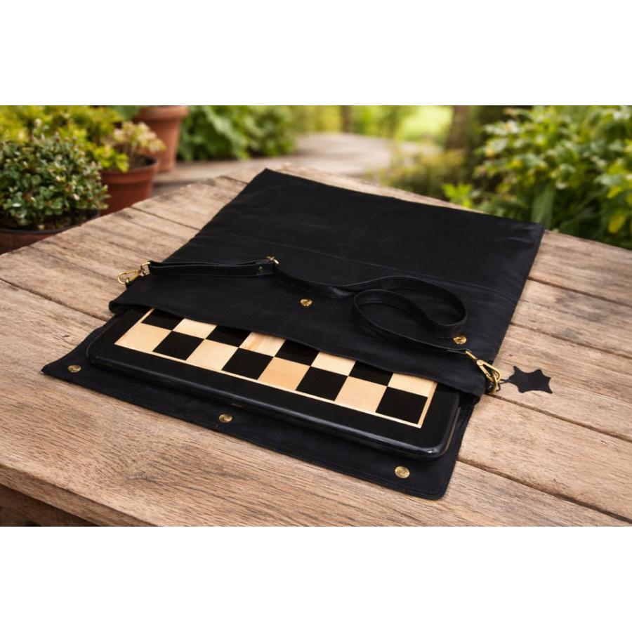 チェスボードバッグ 58cm 本革 インド直送 AS226 : チェス専門店