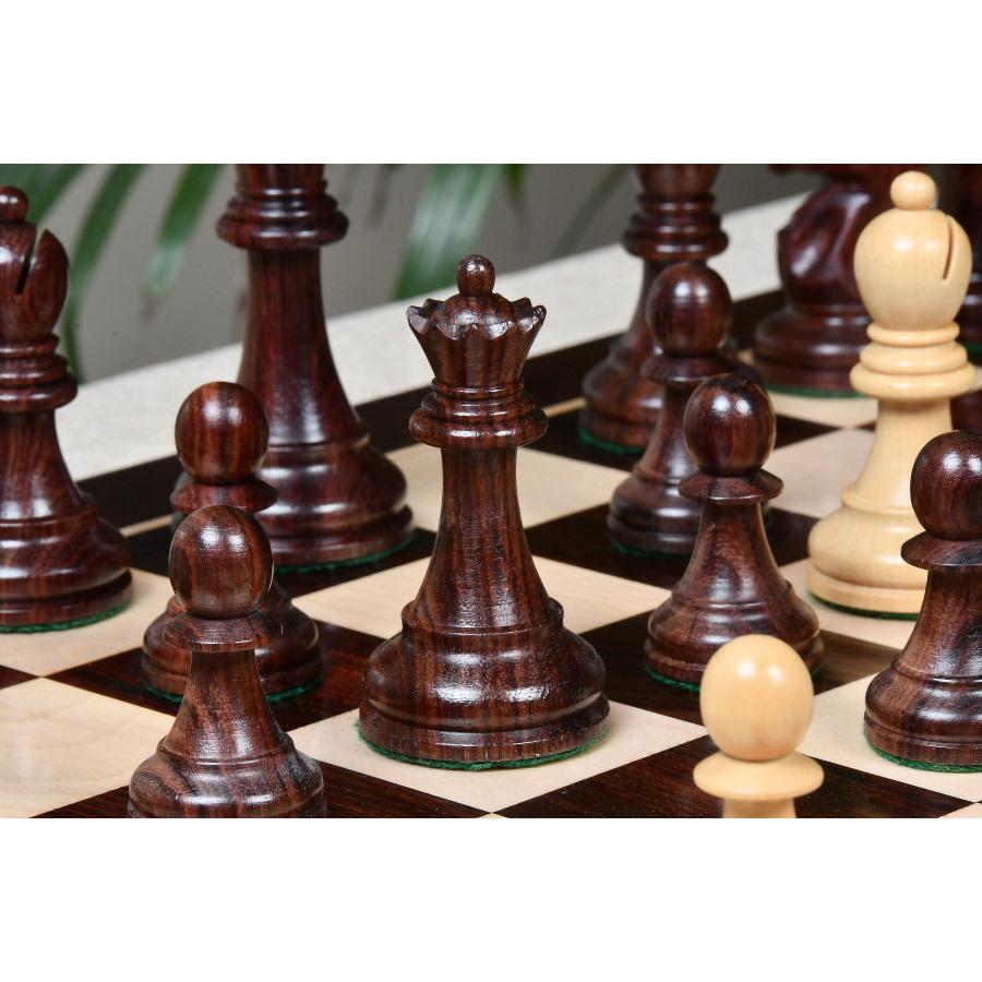 チェス駒 1972 フィッシャーvsスパスキー 95mm ローズウッド インド直送 AS239 mm チェス駒