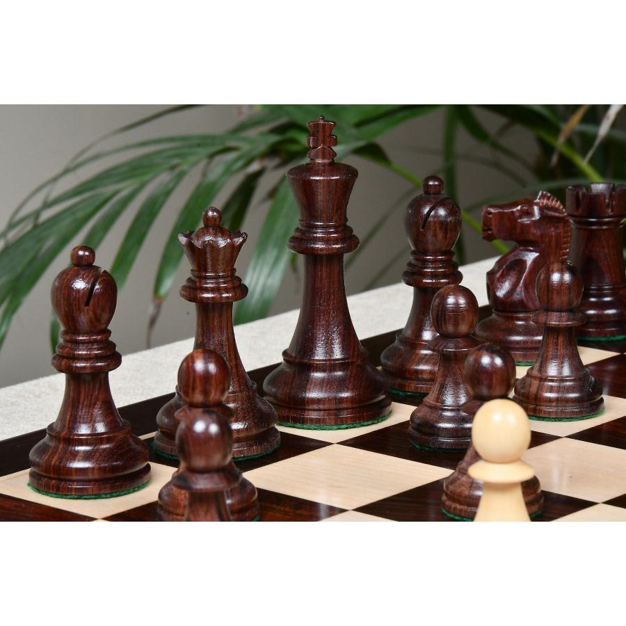 チェス駒 1972 フィッシャーvsスパスキー 95mm ローズウッド インド直送 AS239 mm チェス駒