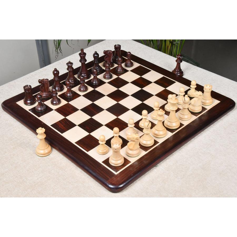 チェス駒 1972 フィッシャーvsスパスキー 95mm ローズウッド インド直送 AS239 mm チェス駒