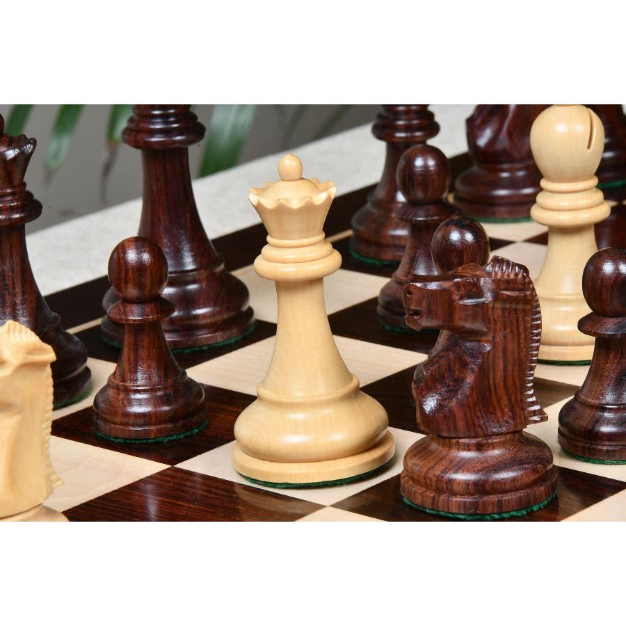 チェス駒 1972 フィッシャーvsスパスキー 95mm ローズウッド インド直送 AS239 mm チェス駒