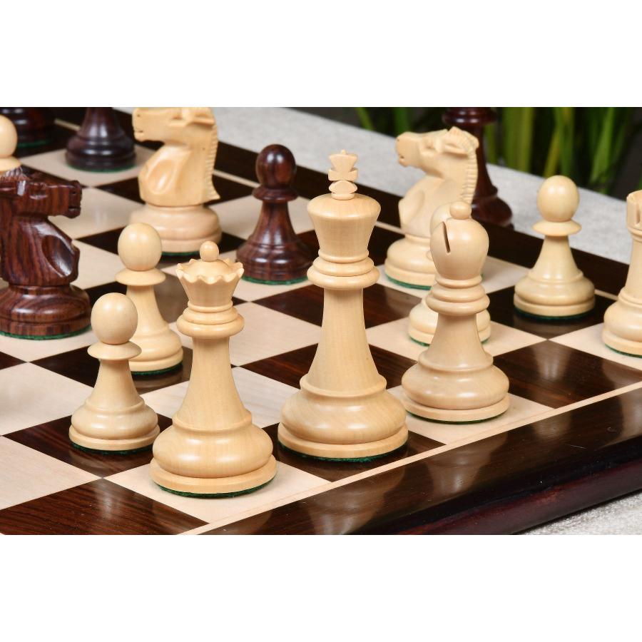 チェス駒 1972 フィッシャーvsスパスキー 95mm ローズウッド インド直送 AS239 mm チェス駒