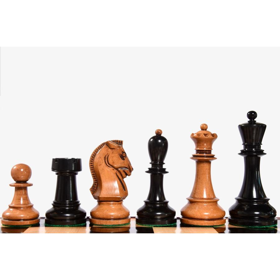 チェス駒 1950 ドゥブロヴニク 108mm 黒檀 インド直送 AS263-B