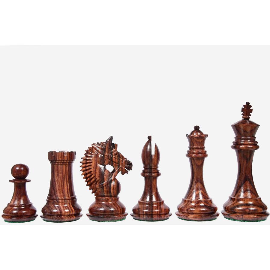 チェス駒 アメリカン・ブライドル 107mm ローズウッド インド直送