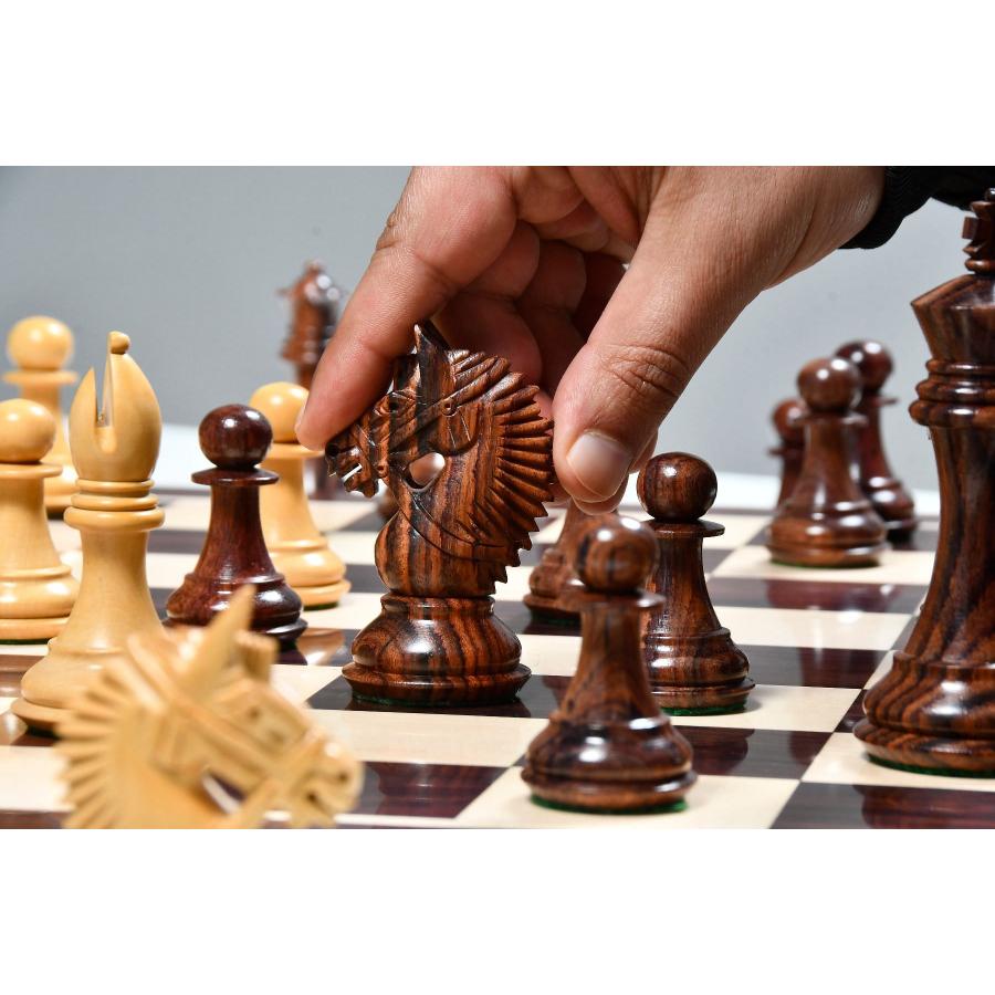 プレミア　チェス チェス駒 コーヒーハウス 98mm シーシャム インド直送 AS248-T