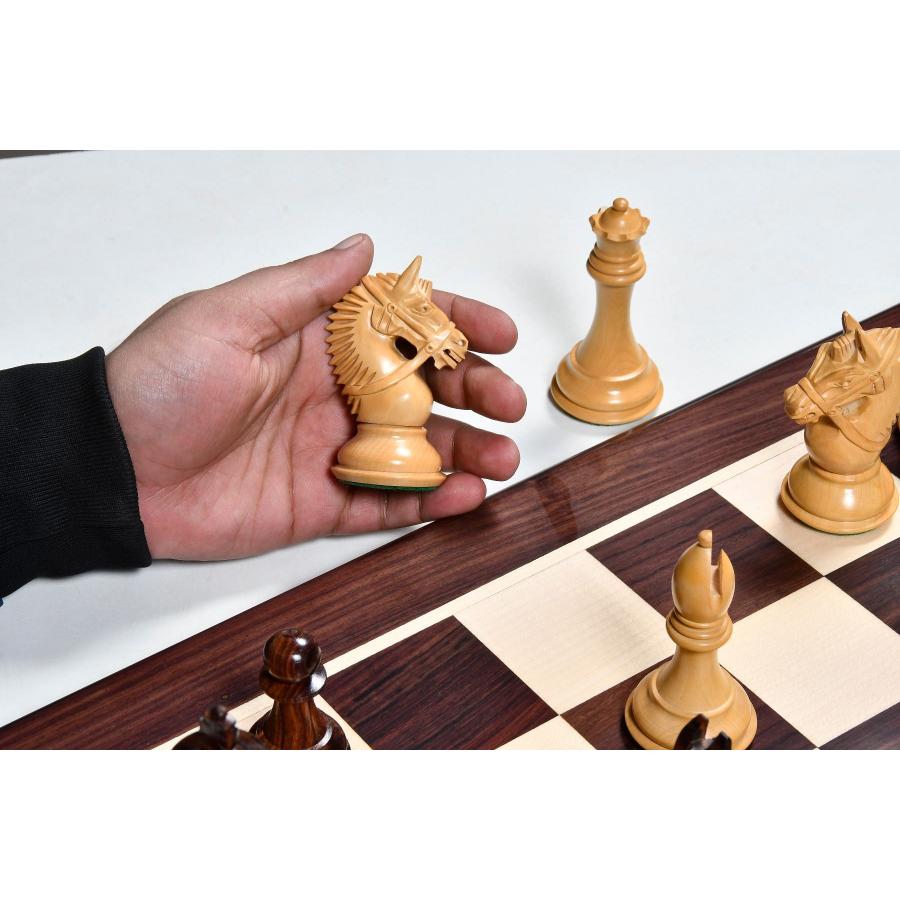 チェス駒 アメリカン・ブライドル 107mm ローズウッド インド