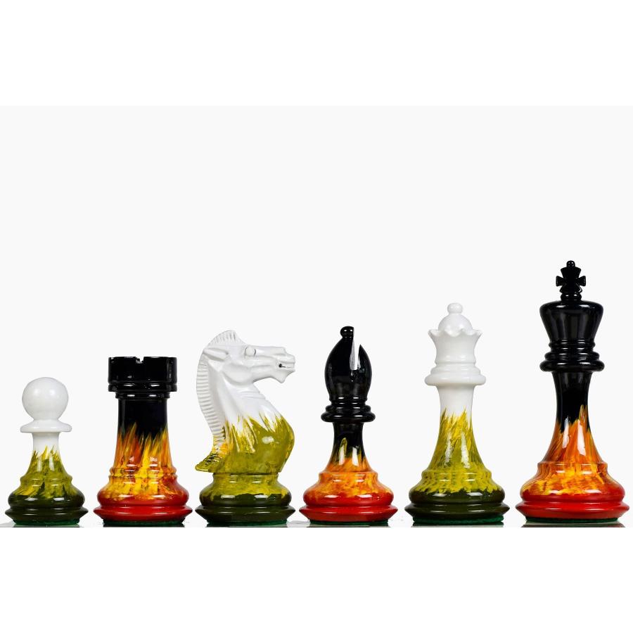 フリントストーン　チェス　レトロゲーム チェス駒 フレイムフロスト・スタントン 101mm ペイント インド直送