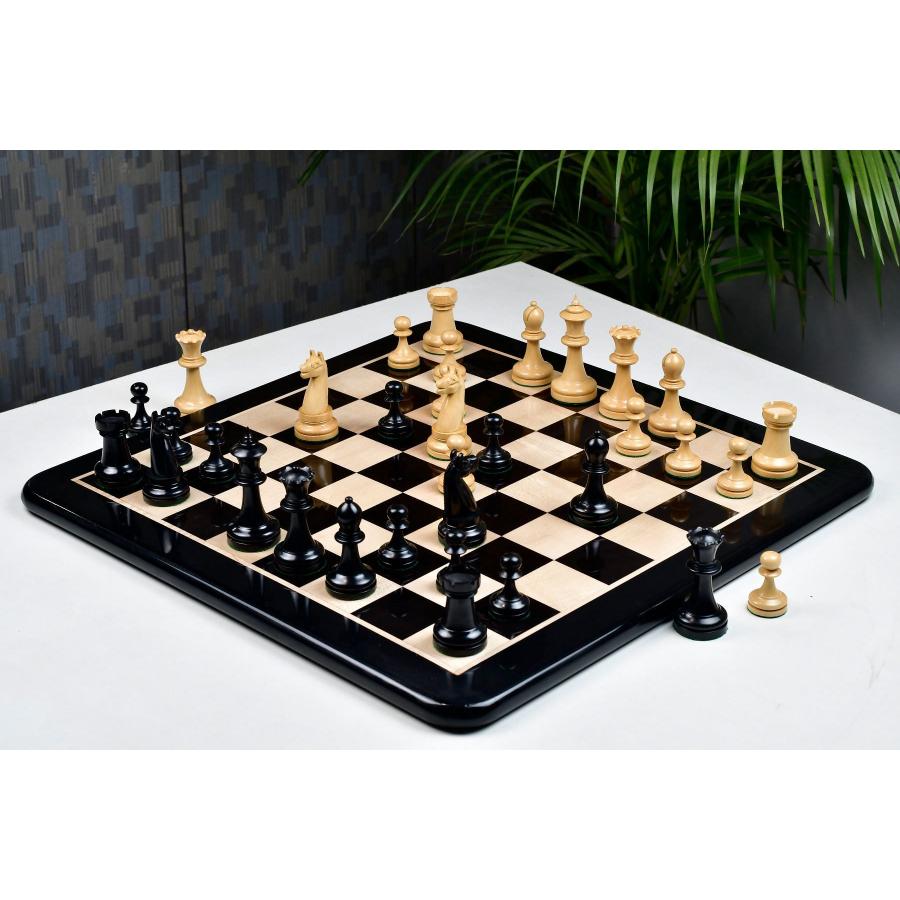 チェス駒 1904 American Chess Company 97mm 黒檀 インド直送 AS279-B