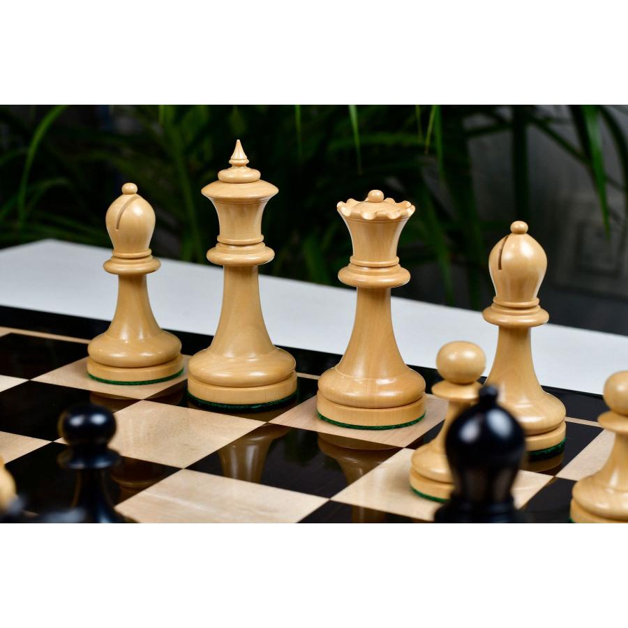 チェス駒 1904 American Chess Company 97mm 黒檀 インド直送 AS279-B