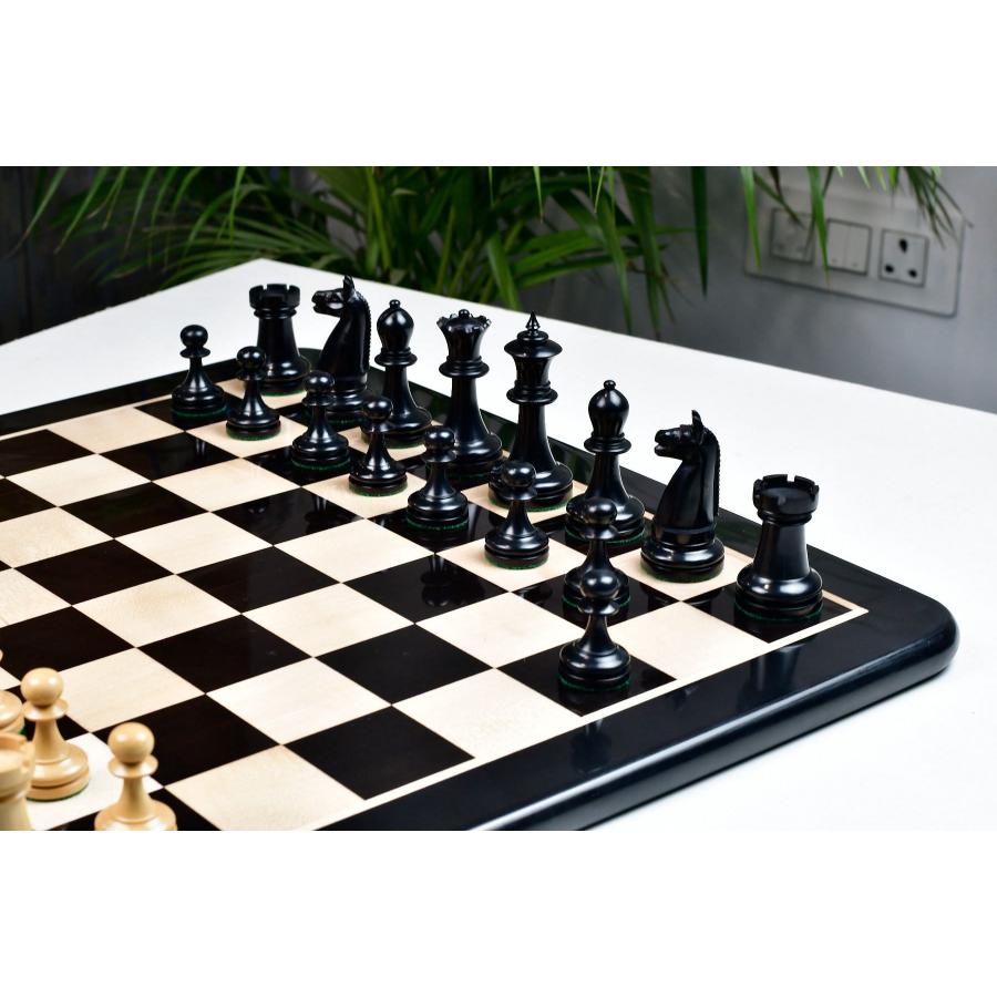 チェス駒 1904 American Chess Company 97mm 黒檀 インド直送 AS279-B