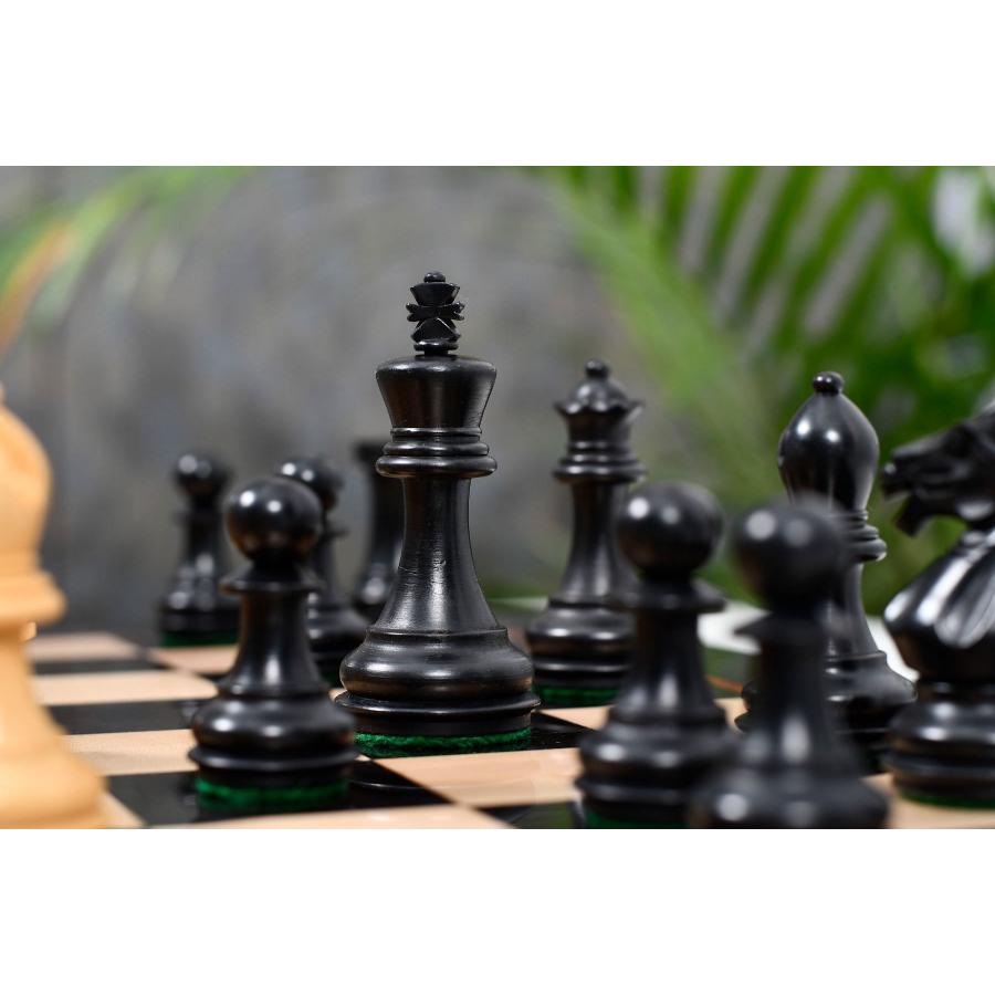 浅野弥衛　あさのやえ　ブルーチェス チェス駒 ラフィン・ナイト 78mm エボナイズ インド直送 AS281-B