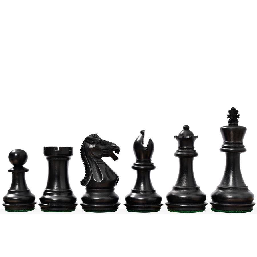 チェス駒 ラフィン・ナイト 78mm エボナイズ インド直送 AS281-B
