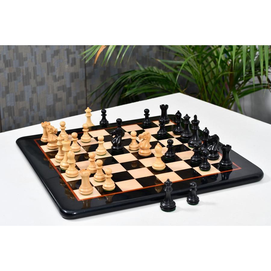 チェス駒 ラフィン・ナイト 78mm エボナイズ インド直送 AS281-B