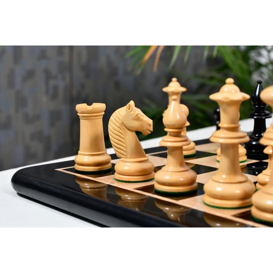 チェス駒 19世紀アンティーク・オーストリアン 108mm エボナイズ