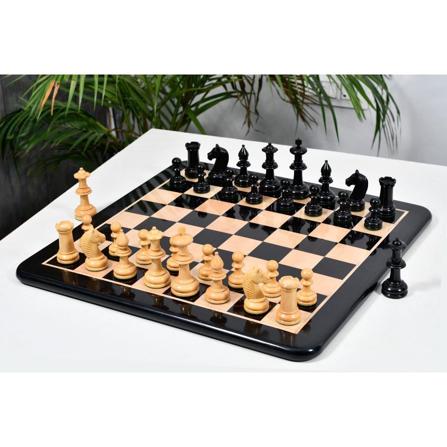 チェス駒 19世紀アンティーク・オーストリアン 108mm エボナイズ