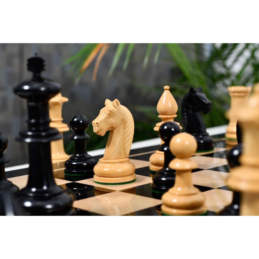 チェス駒 19世紀アンティーク・オーストリアン 108mm エボナイズ