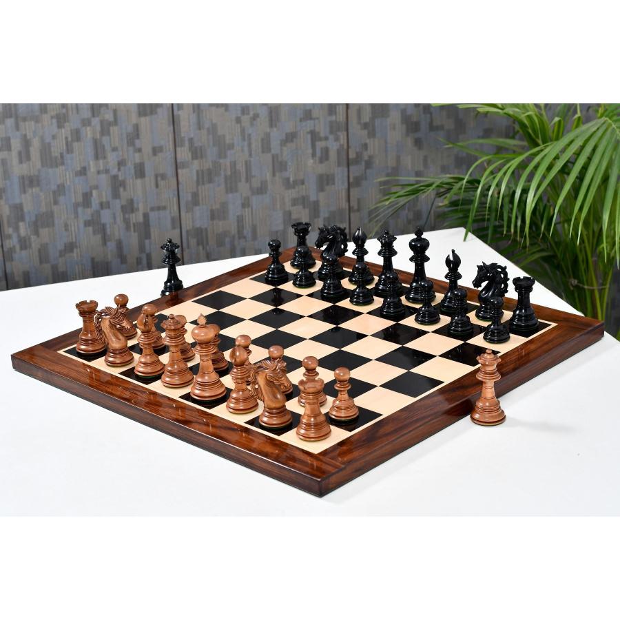 チェス駒 アメリカンアディオス 111mm 黒檀 インド直送 AS283 : チェス