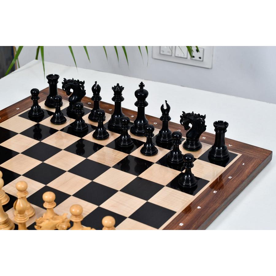 チェス駒 ヴァイキング 114mm 黒檀 インド直送 AS284 : チェス専門店