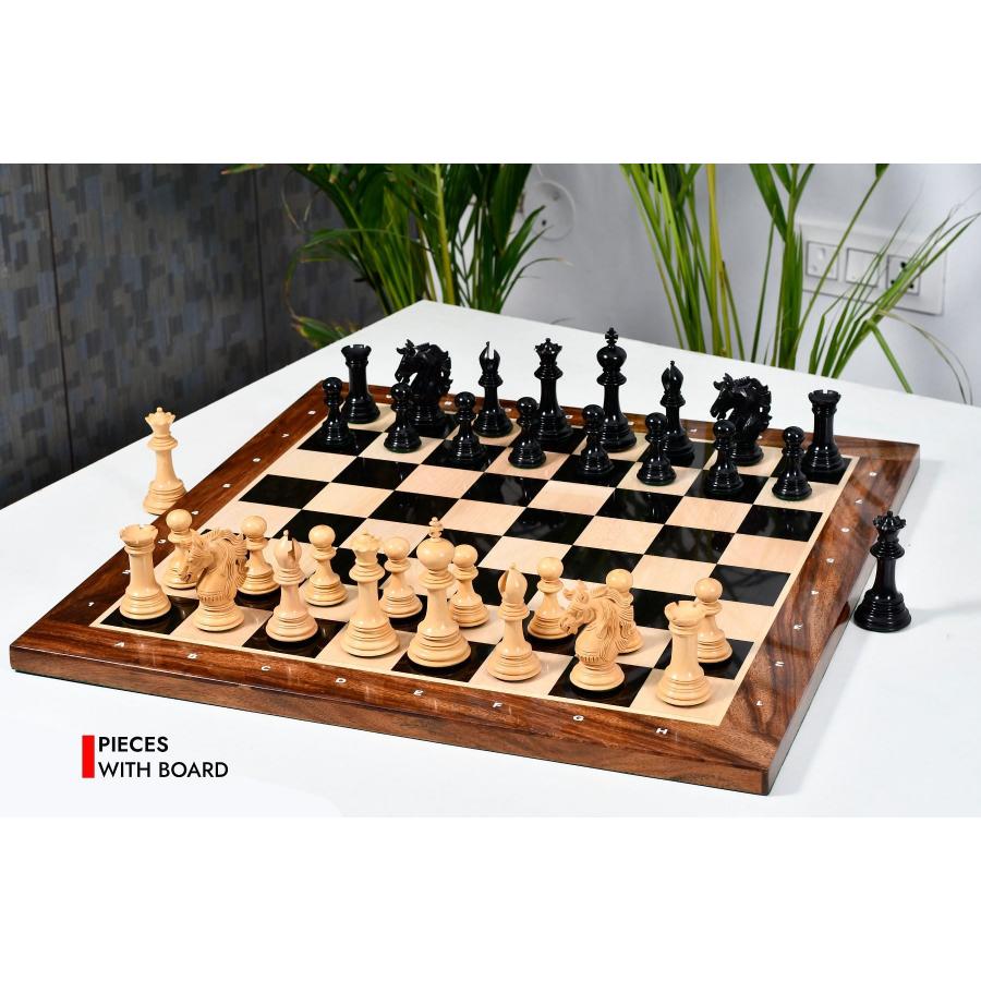 チェス駒 クラウン・ヘリテージ 111mm 黒檀 インド直送 AS290