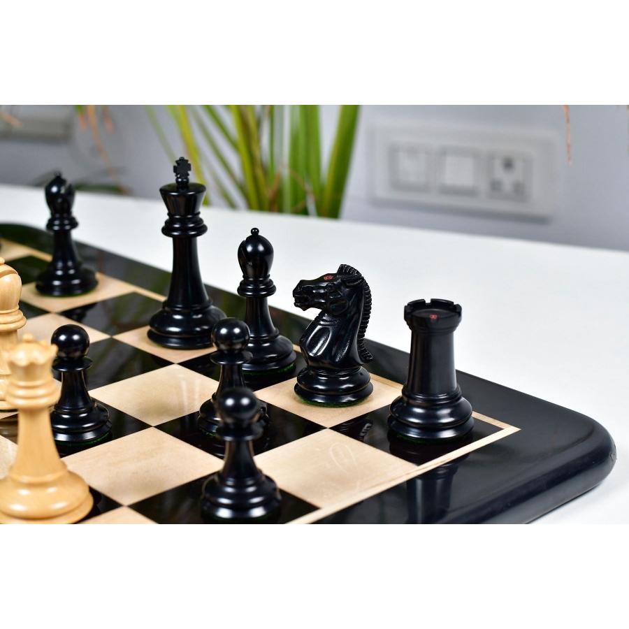 チェス駒 ニムゾヴィッチ・スタントン 95mm 黒檀 インド直送 AS291