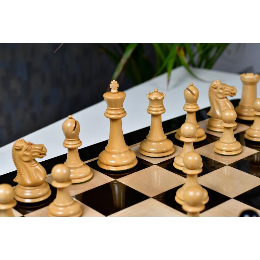 チェス駒 ニムゾヴィッチ・スタントン 95mm 黒檀 インド直送