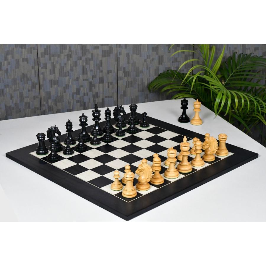 チェス駒 アーティサン・ナイト 114mm 黒檀 インド直送 AS295 : チェス