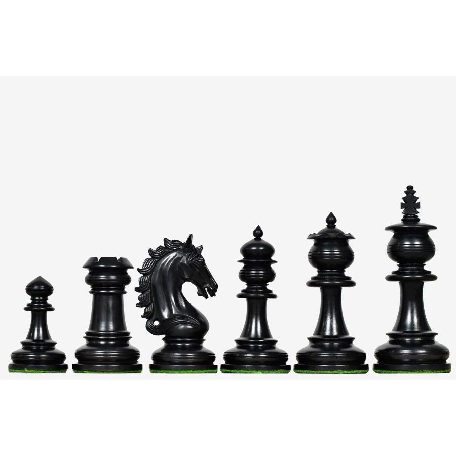 z*9様 『オークション価格』美品 SAINT LAURENT ブラック チェス チェス駒 アーティサン・ナイト 114mm 黒檀 インド直送 AS295 : チェス