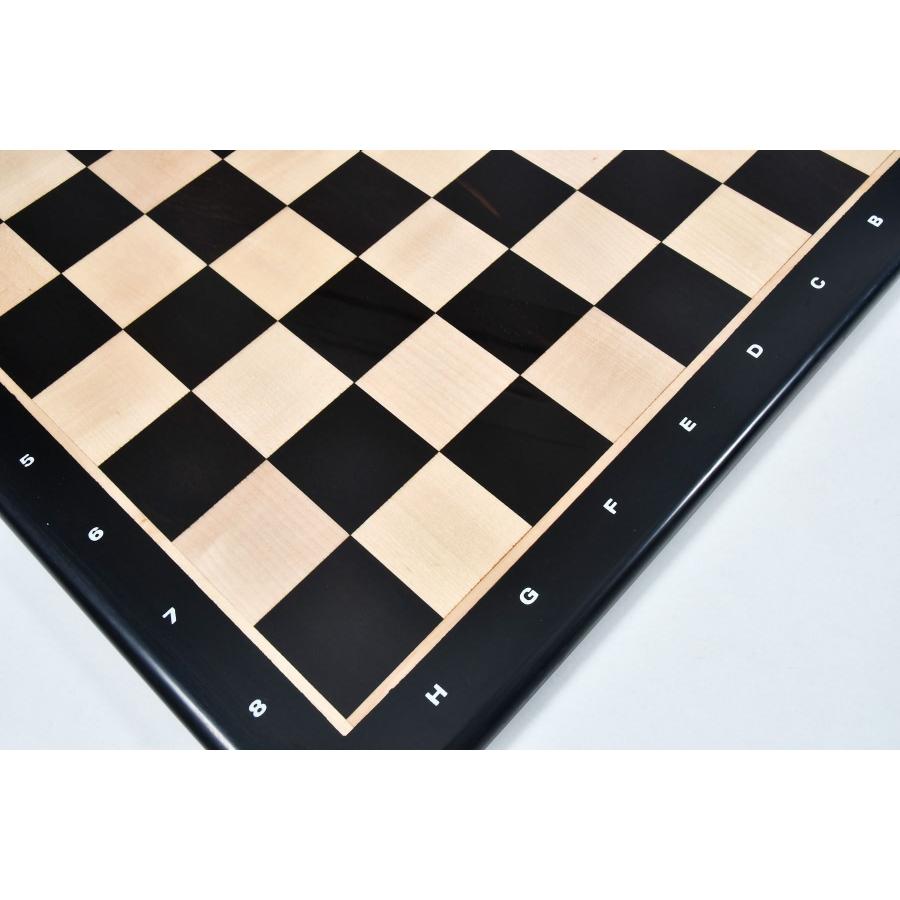 チェス盤 黒檀×ツゲ 53cm 55mm インド直送 B1038-L : チェス専門店