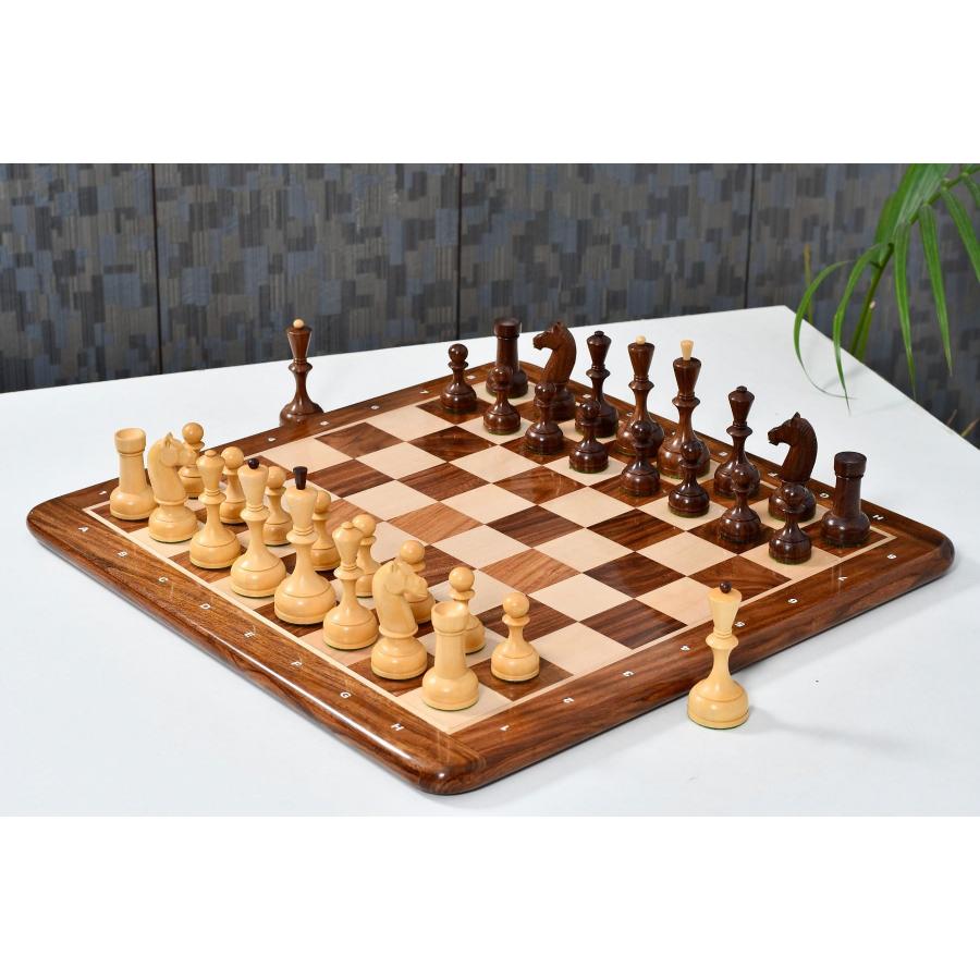 チェス駒 1935-60 ソビエト 113mm シーシャム インド直送 CB-024