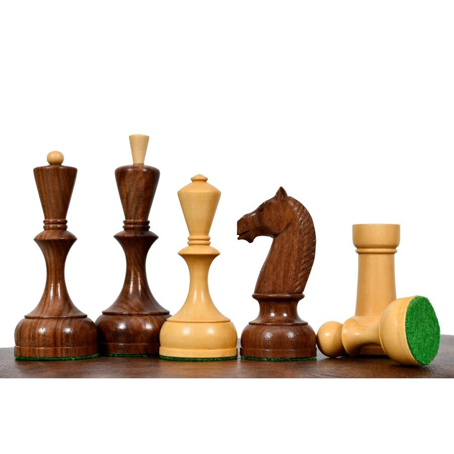チェス駒 1935-60 ソビエト 113mm シーシャム インド直送 CB-024