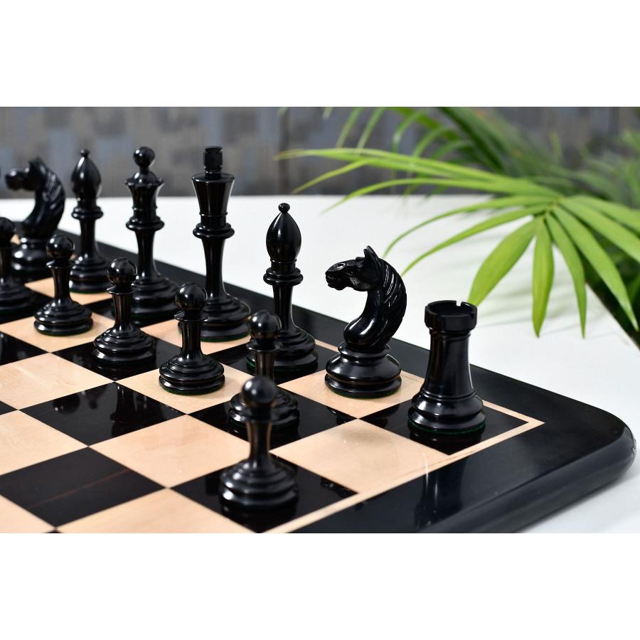 チェス駒 1933 ボトヴィニク 98mm 黒檀 インド直送 CB-048 : チェス