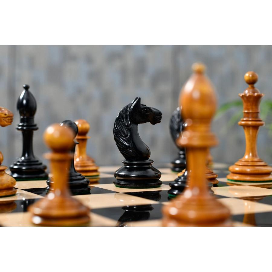 チェス駒 1933 ボトヴィニク 98mm 黒檀 インド直送 CB-048 : チェス
