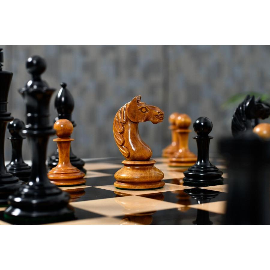 チェス駒 1933 ボトヴィニク 98mm 黒檀 インド直送 CB-048 : チェス