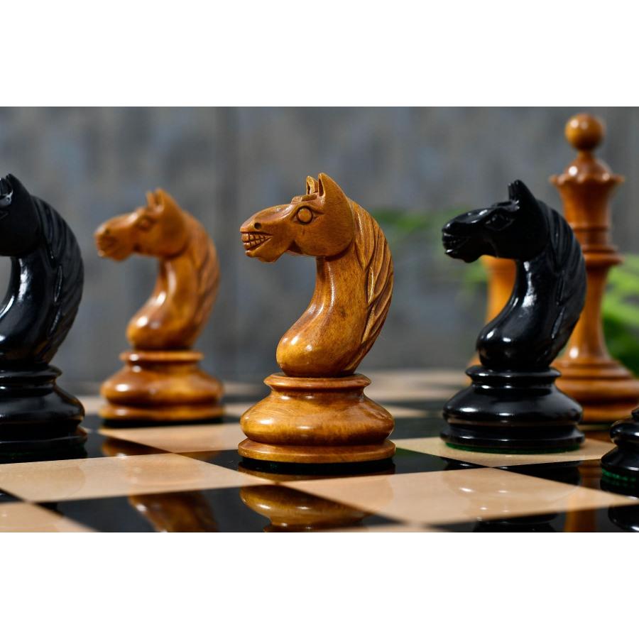 チェス駒 1933 ボトヴィニク 98mm 黒檀 インド直送 CB-048 : チェス