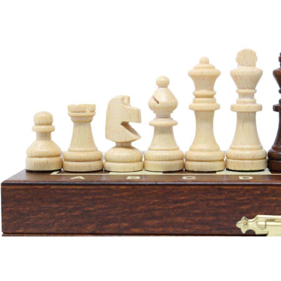 ChessJapan チェスセット 木製 コンパクト 20cm 磁石式 : チェス