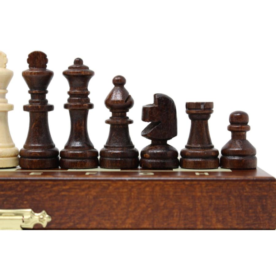 ChessJapan チェスセット 木製 コンパクト 20cm 磁石式 : チェス