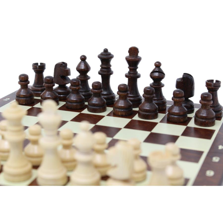 ChessJapan チェスセット 木製 コンパクト 20cm 磁石式 : チェス