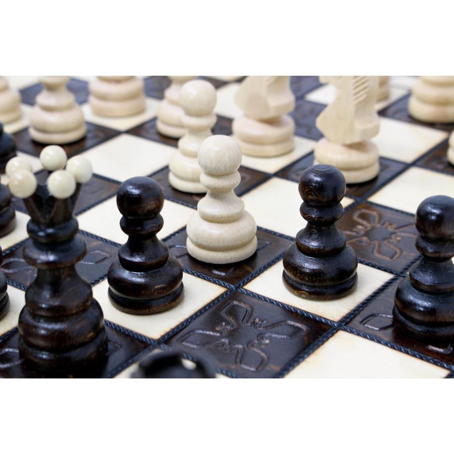 ChessJapan チェスセット 木製 クラクフ 42cmの画像