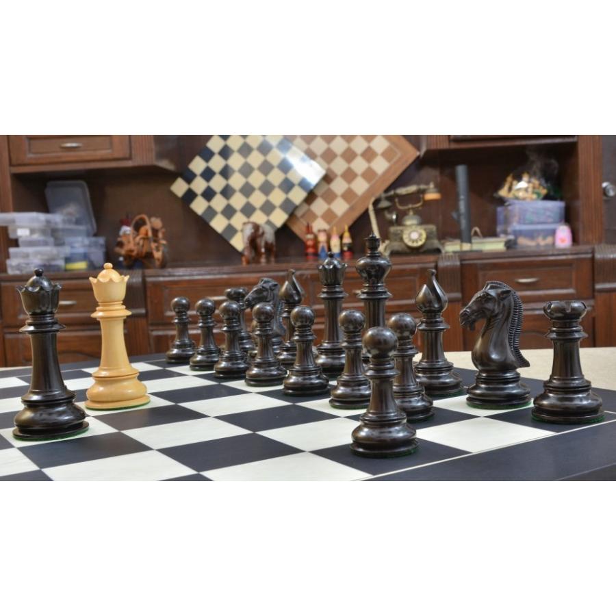 在庫あり 即納 チェス駒 世紀スタントン 115mm 黒檀 インド直送 高知インター店 City Com Fr