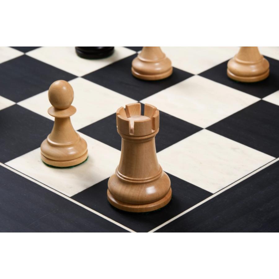 チェス駒 1972 フィッシャーvsスパスキー 97mm エボナイズ インド直送